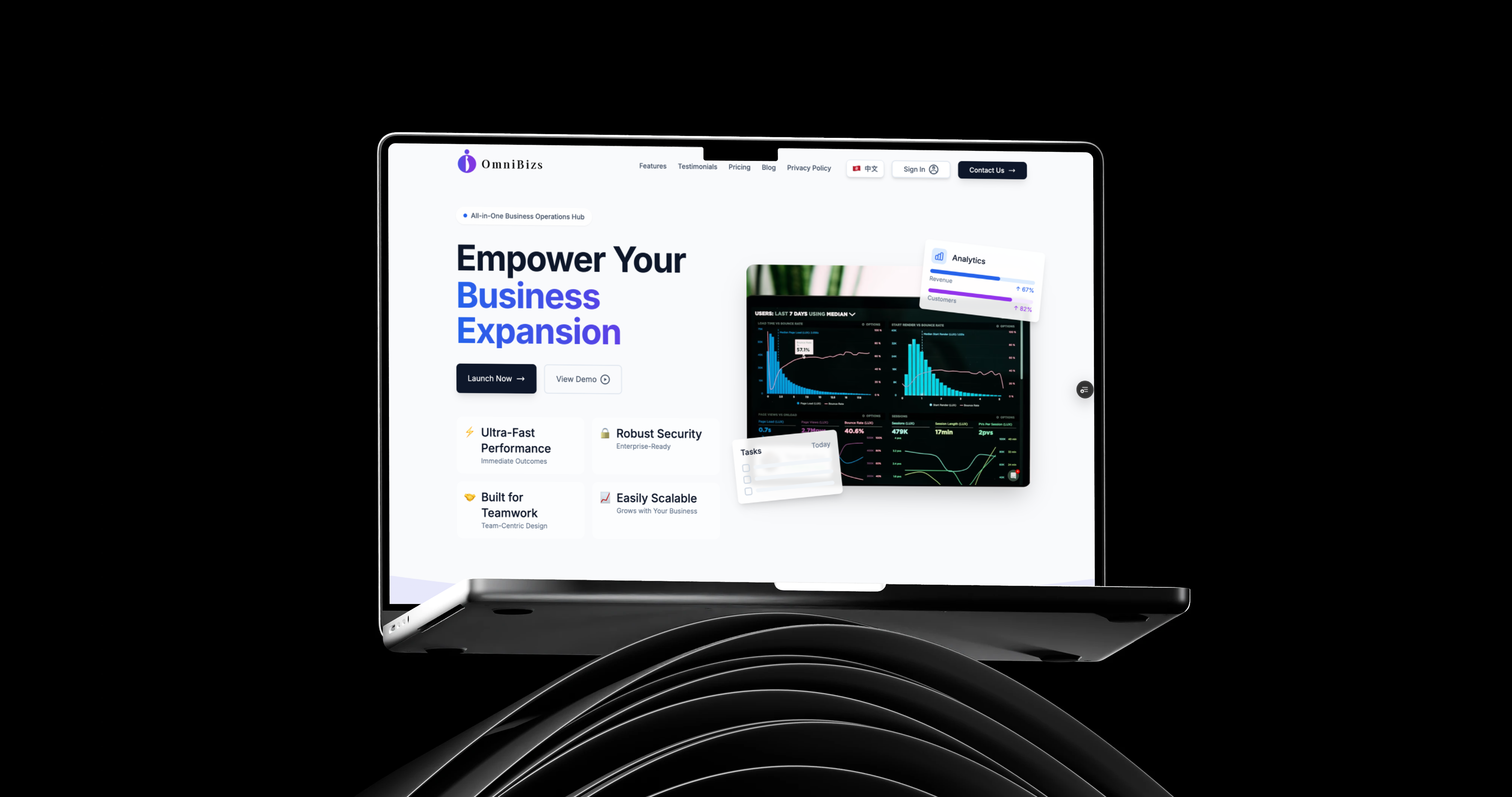 Omnibizs Laptop Mockup